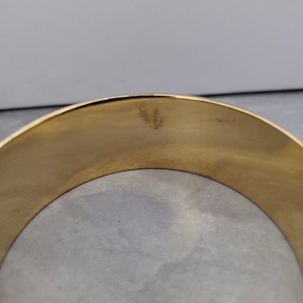 💙 Vintage Y2k 00s 2000's J.Crew Deep Blue Thick Wide Bangle 💙 - Picture 7 of 9